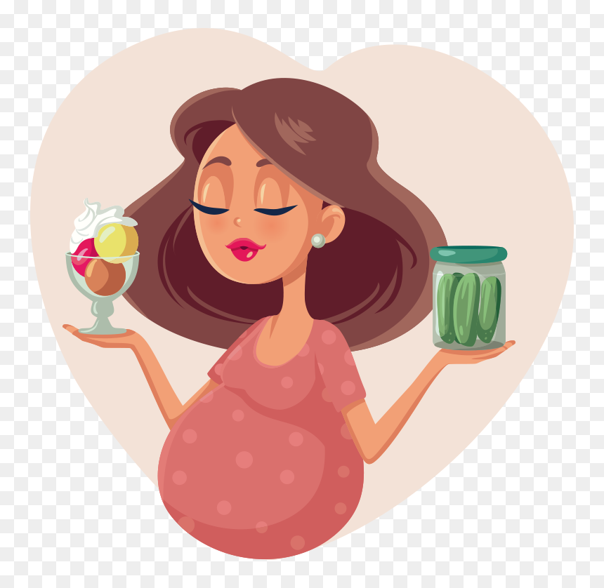 Pregnant Women Eating Vector, HD Png Download - pregnancy png