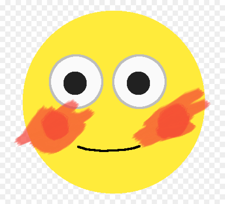 Smiley, HD Png Download - blushing emoji png