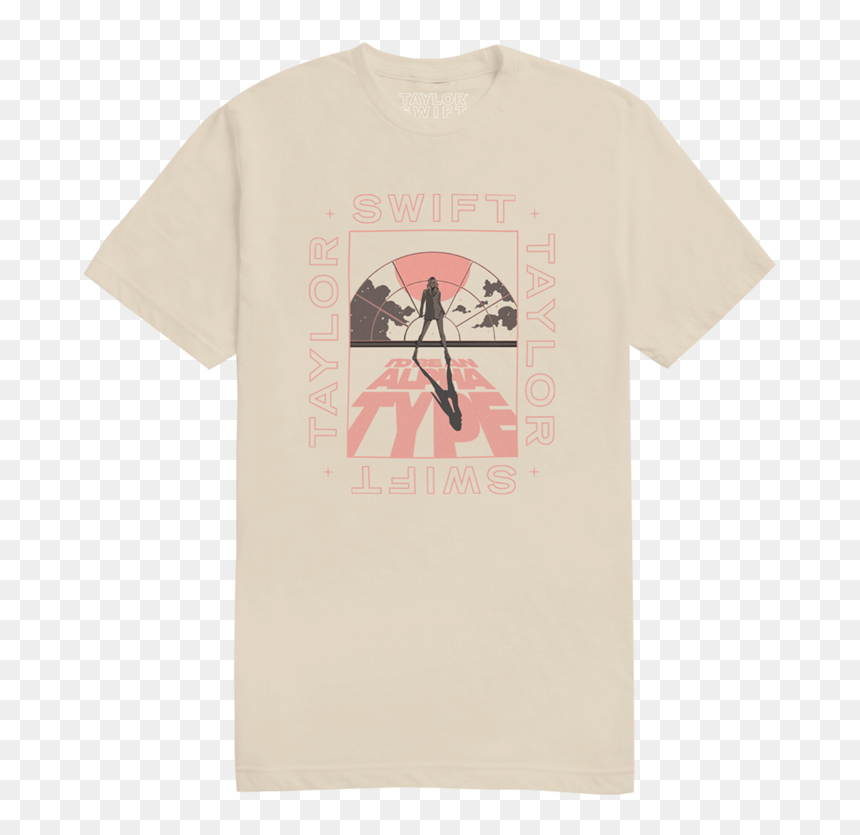 Front - Lyric Illustration Cream Tee Taylor Swift, HD Png Download - taylor swift full body png