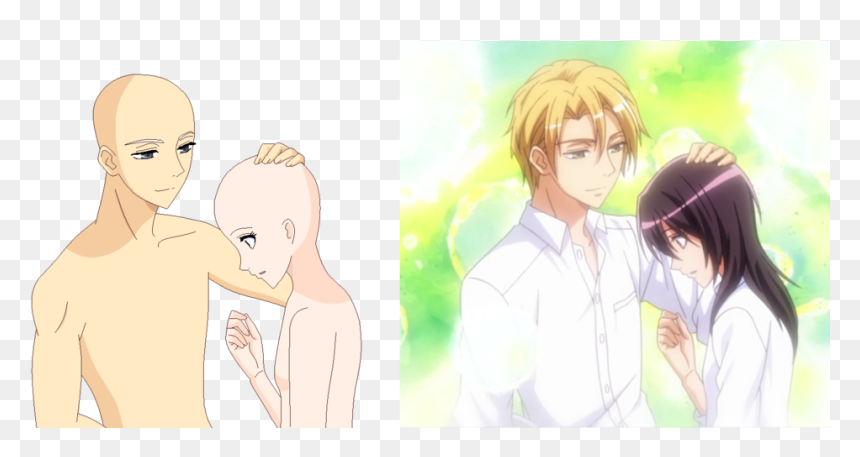 Affectionate Head Pat By Celebhwesta - Kaichou Wa Maid Sama, HD Png Download - anime head png