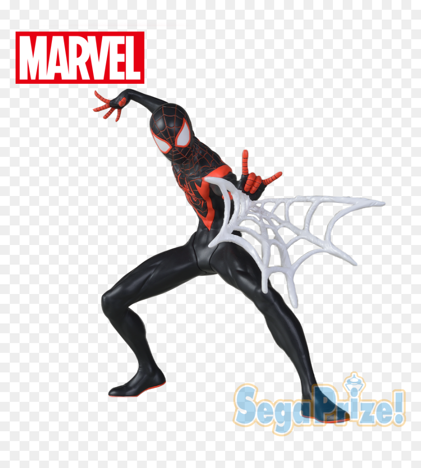 Sega Marvel Comics 80th Anniversary Venom Super Premium, HD Png Download - miles morales png