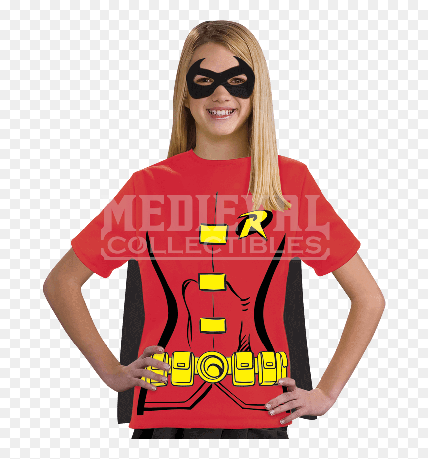 Transparent Robin Mask Png - Wonder Woman T Shirt For Girl, Png Download - robin mask png
