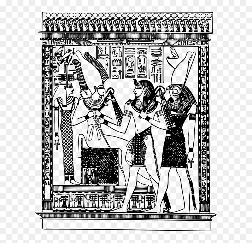 Pharaoh Vector Eye Ra - Ancient Egyptian Deities, HD Png Download - eye of ra png