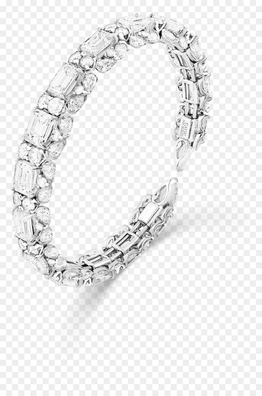 Piroutte White Diamond Bangle Copy - David Morris Pirouette Bangle, HD Png Download - white diamond png