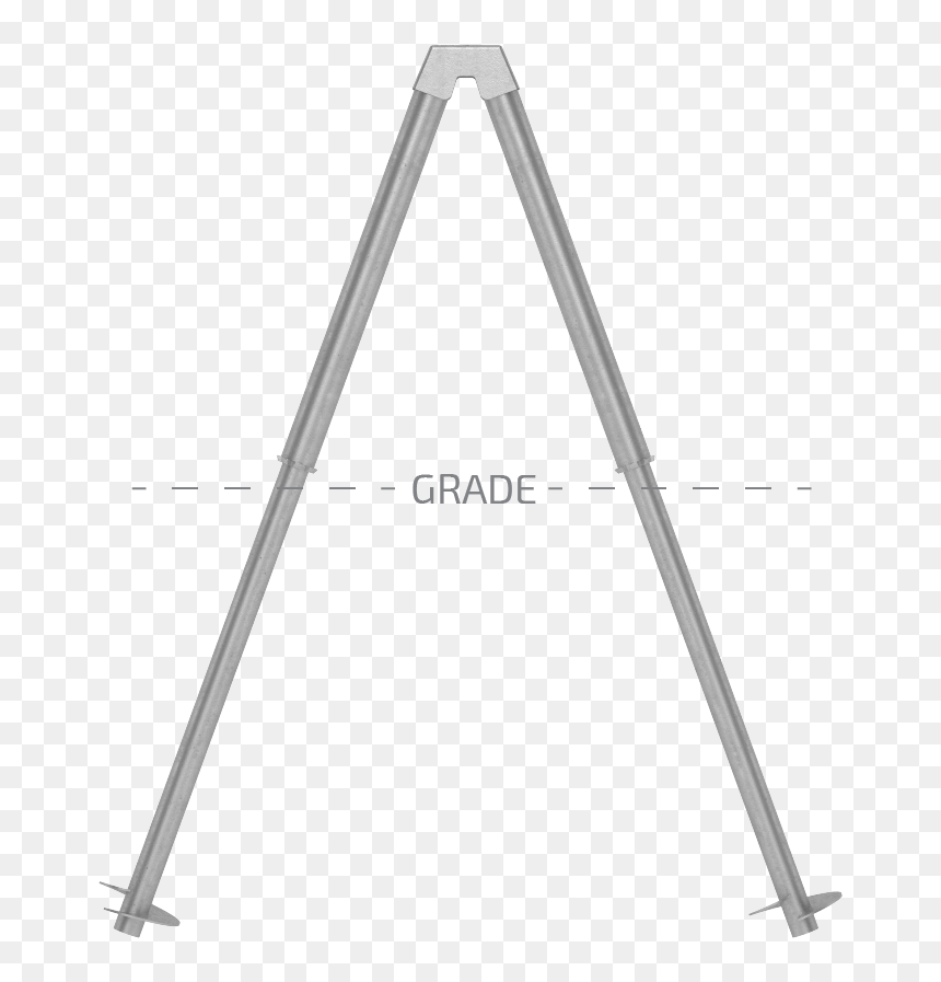 Helical 1 With Grade - Triangle, HD Png Download - truss png