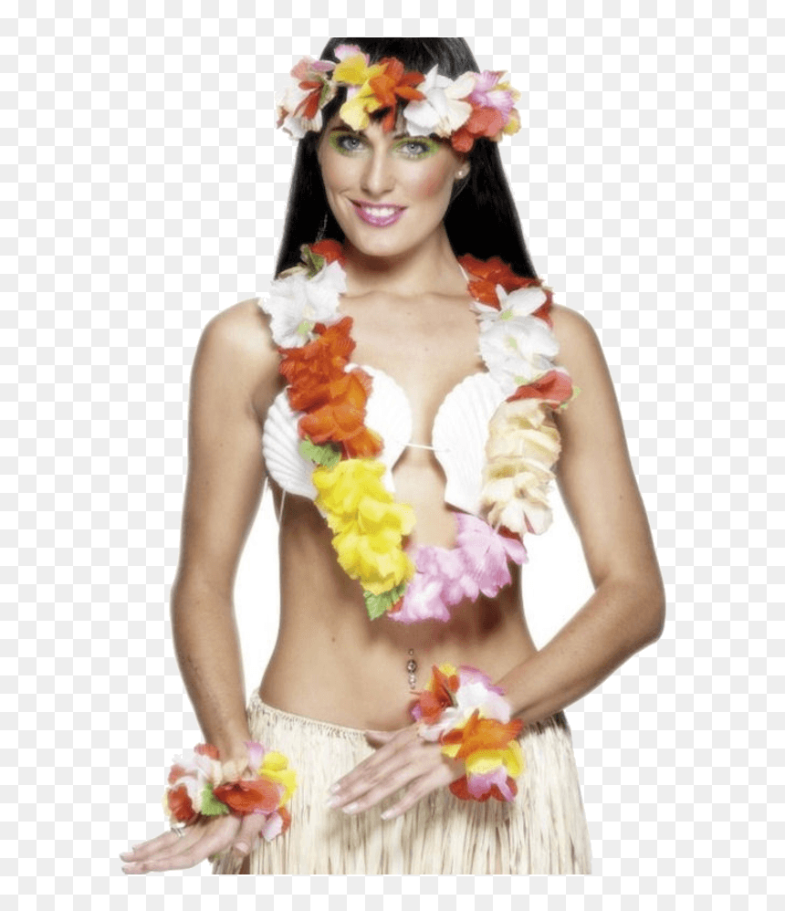 Hawaiian Shirt Hawaii Costume, HD Png Download - hawaiian lei png
