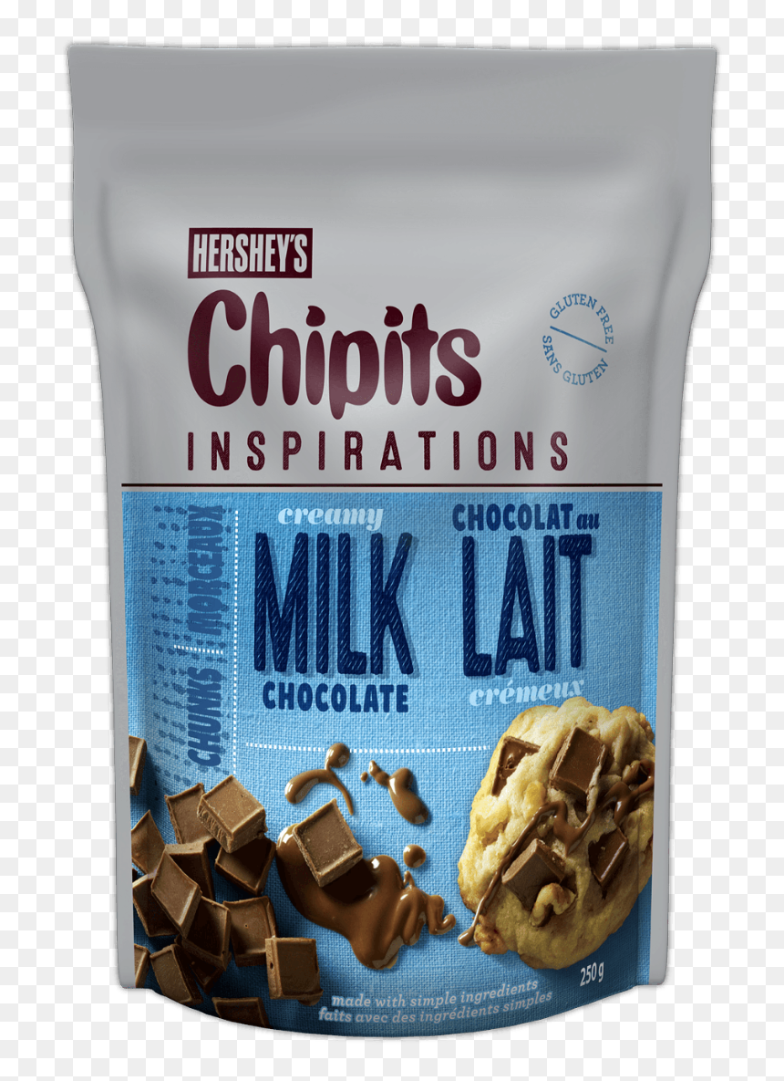Hershey"s Chipits Creamy Milk Chocolate Chunks - Ice Cream Bar, HD Png Download - hershey bar png