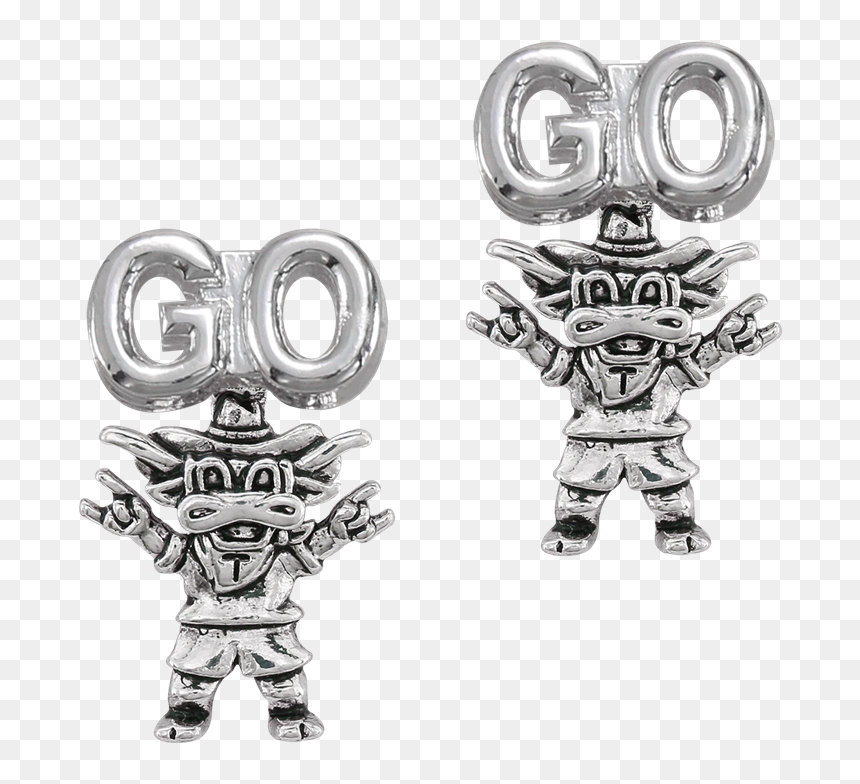 University Of Texas Evie Earrings - Figurine, HD Png Download - texas longhorns png