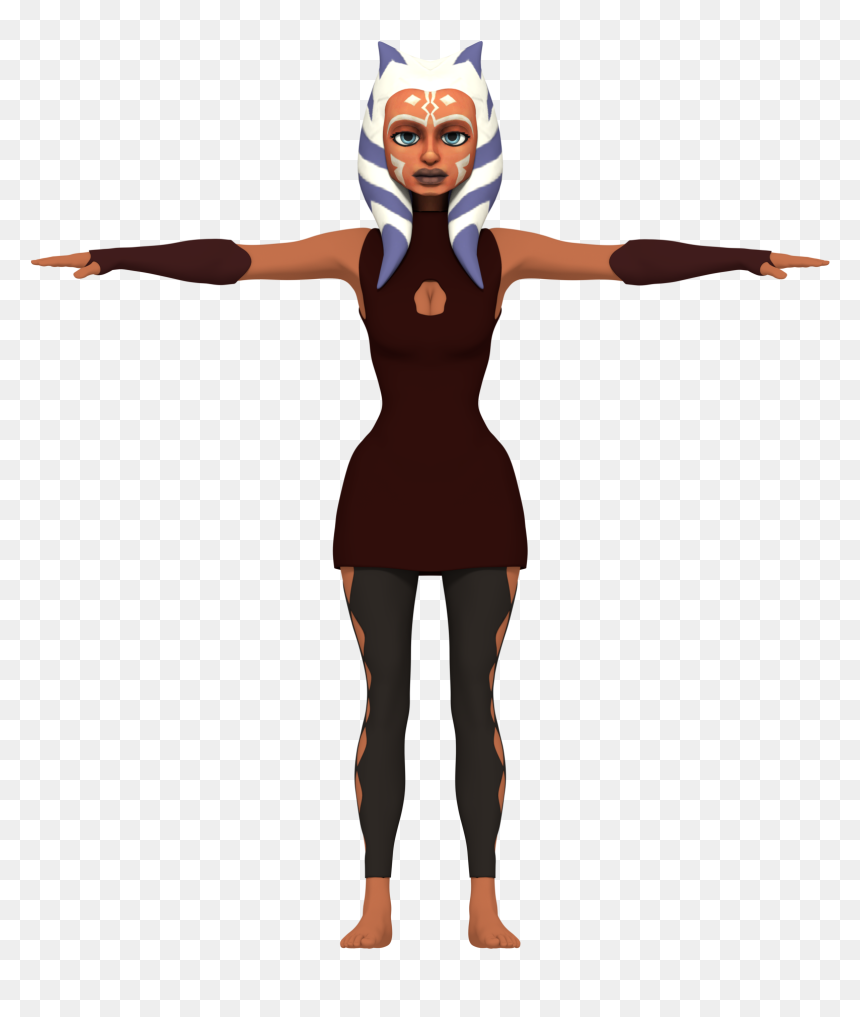 Ahsoka Clothing Test, HD Png Download - ahsoka tano png