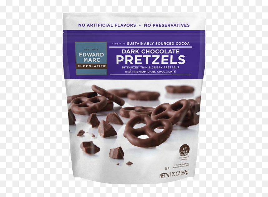Edward Marc Pretzels - Chocolate, HD Png Download - milky way candy png
