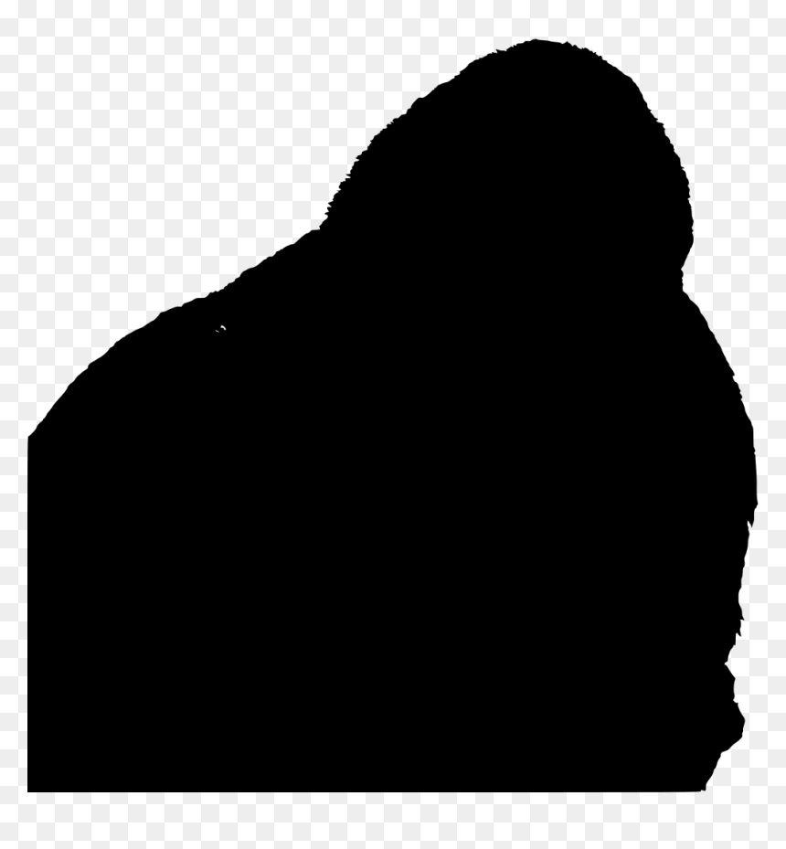 Silhouette, HD Png Download - angry gorilla png
