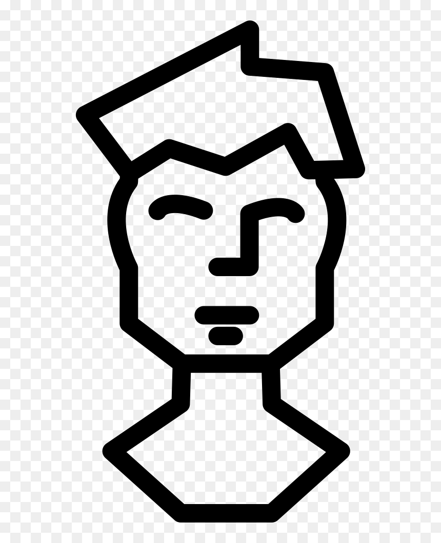 Man Blond Frontal Head Outline, HD Png Download - head outline png