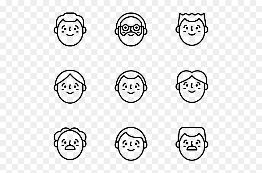 Mom Icon Transparent Background, HD Png Download - head outline png