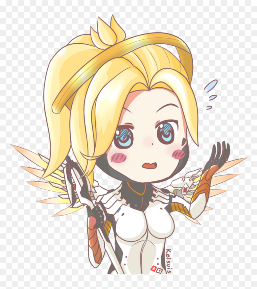 Bastion Drawing Anime - Cartoon, HD Png Download - pharah overwatch png