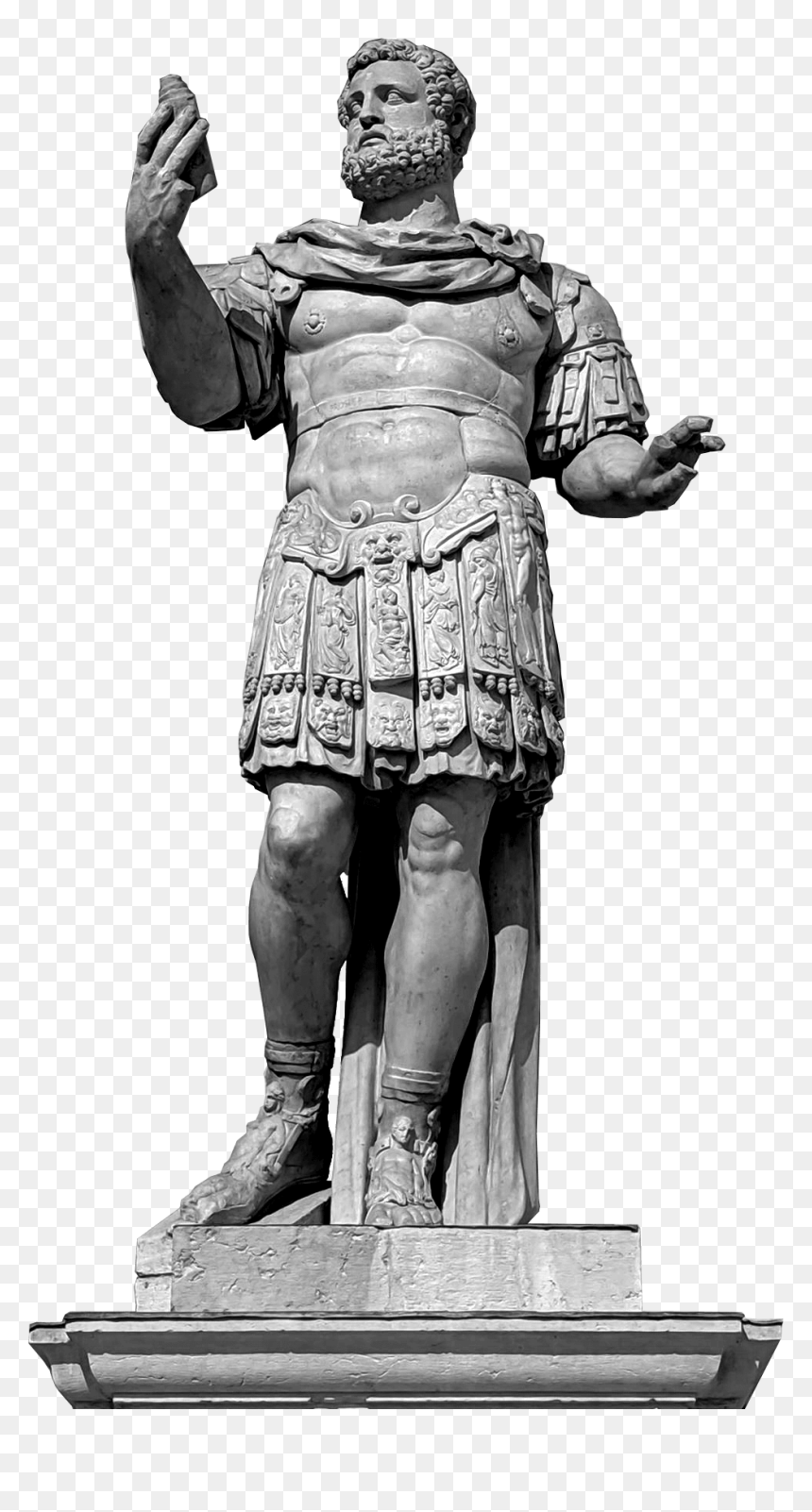 Cuirass, HD Png Download - roman statue png