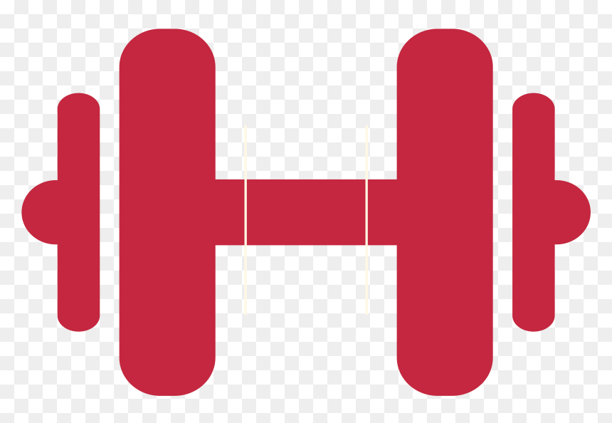 Physical Fitness Barbell Weight - Svg Icon Dumbbell, HD Png Download - dumbbell clipart png