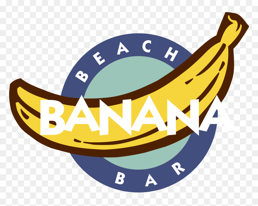 Banana Beach Bar 01 Logo Png Transparent - Banana, Png Download - banana.png