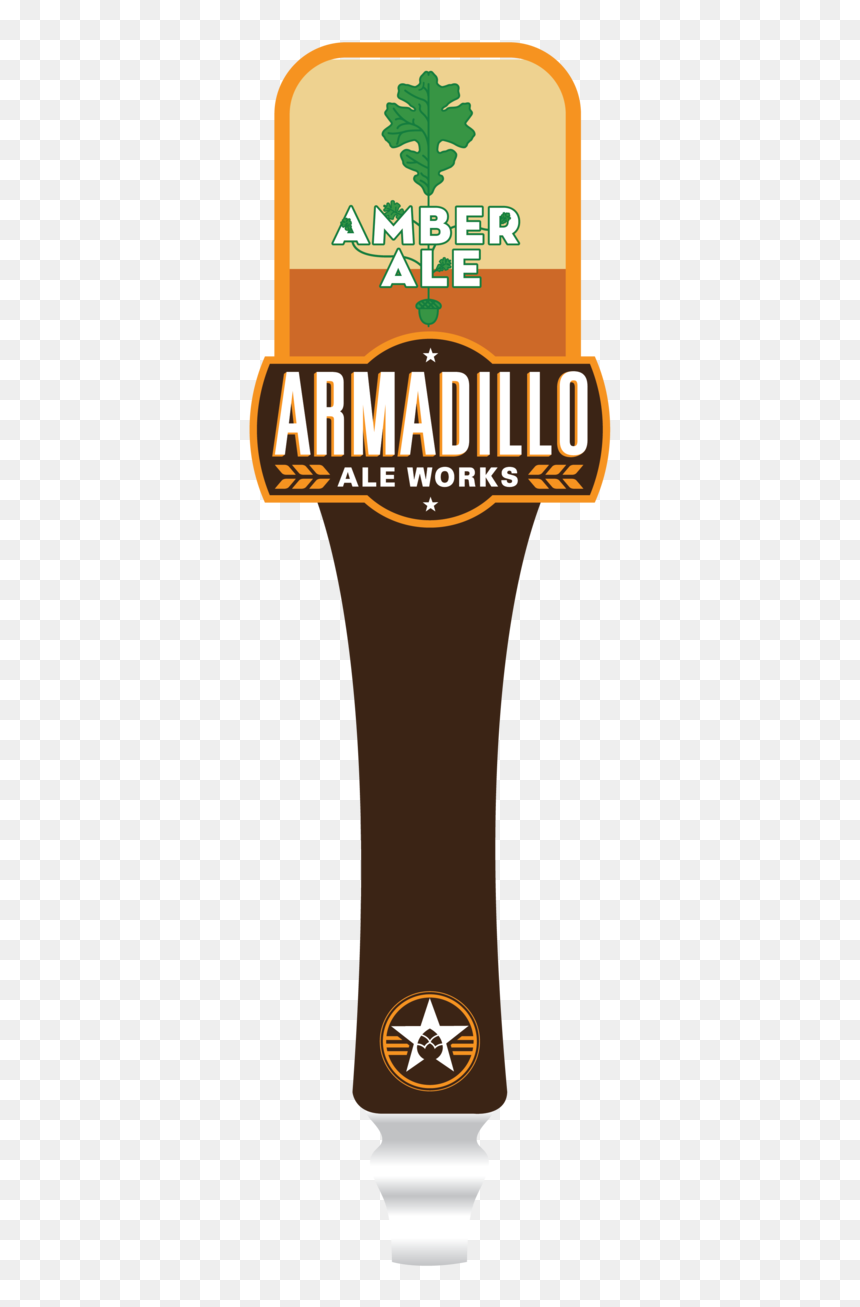 Amber Tap Handle Small - Armadillo Ale Works, HD Png Download - beer tap png