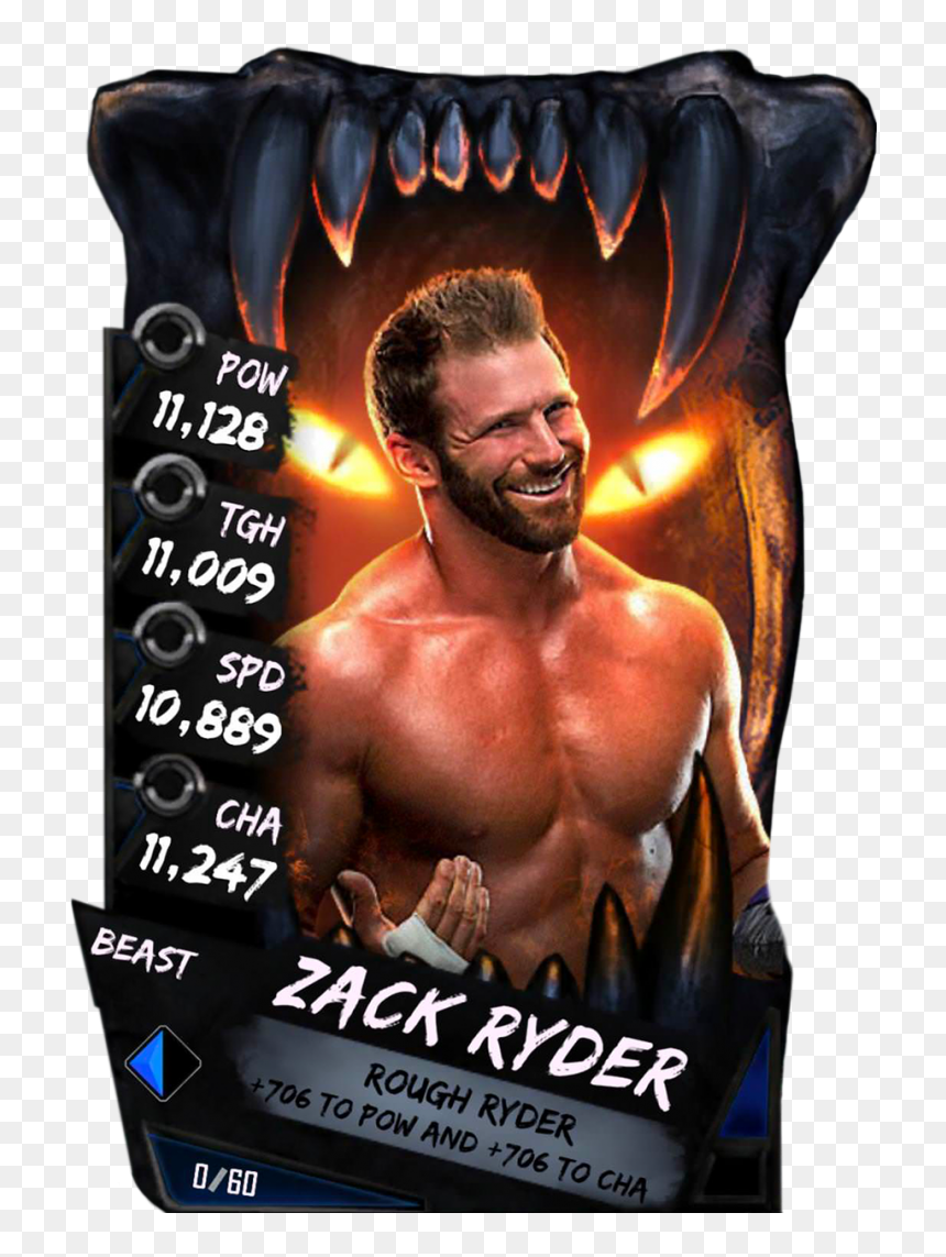 Zackryder S4 16 Beast - Jeff Hardy Wwe Supercard, HD Png Download - zack ryder png