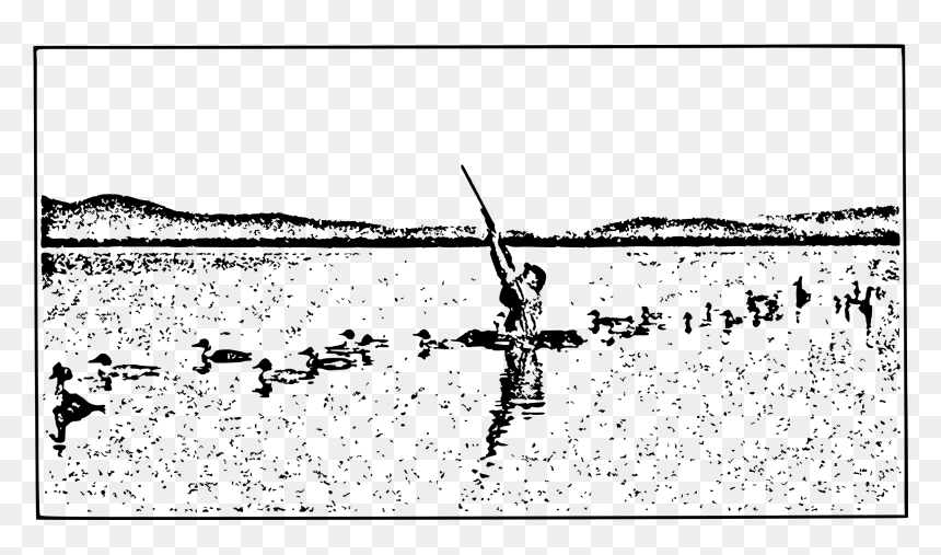 Hunter Shooting Ducks Clip Arts - Hunting, HD Png Download - duck hunt duck png