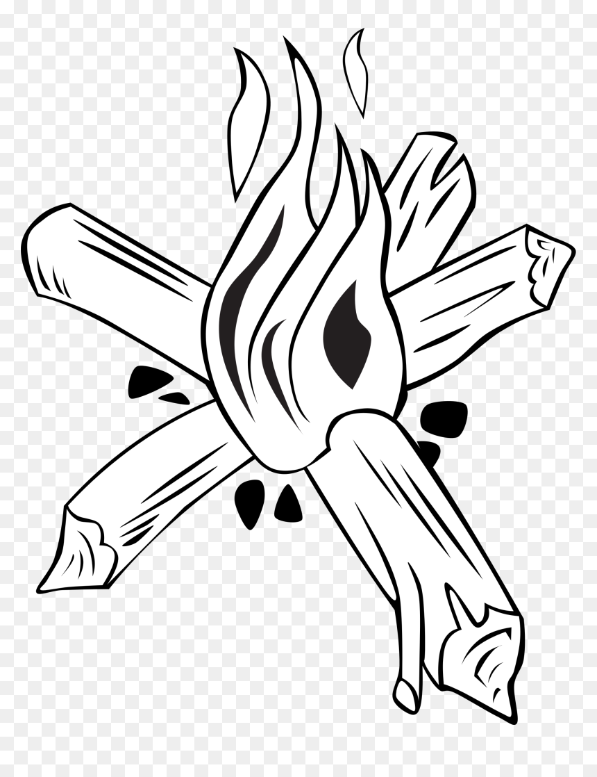 Campfires And Cooking Cranes - Star Campfire, HD Png Download - fire drawing png