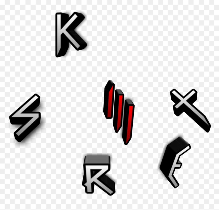 #skrillex #logo #3d #sonny Masse U, HD Png Download - skrillex logo png
