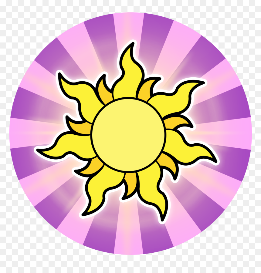 Color On Stencil Art, HD Png Download - tangled sun png