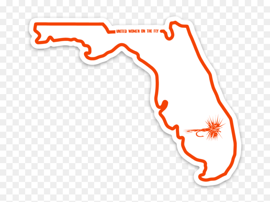 Uwotf Florida State Sticker - Illustration, HD Png Download - florida clipart png
