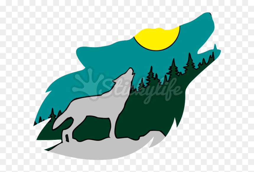 Spirit Of The Wolf - Wolf, HD Png Download - wolf clipart png