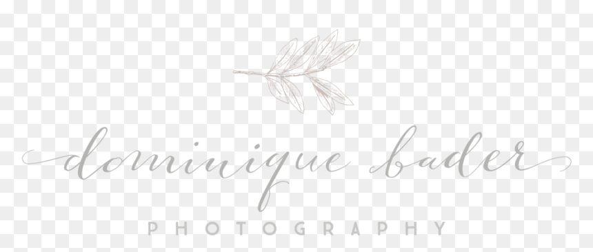 Dominique Bader Photography Logo Design By Ditto Creative, - Calligraphy, HD Png Download - creative photography logo ideas png