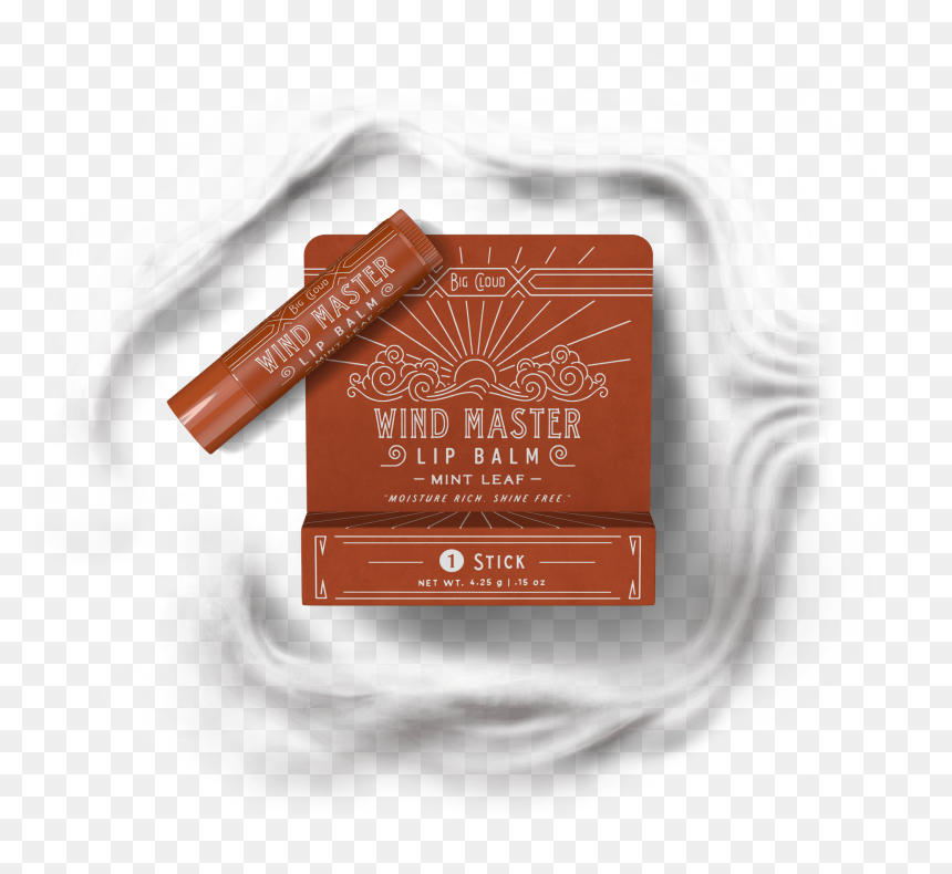 Big Cloud Wind Master Mint Leaf Lip Balm - Dollar Shave Club Lip Balm, HD Png Download - mint leaf png