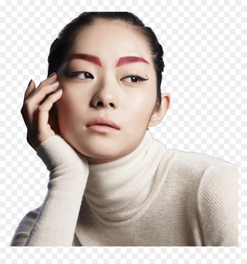 Girl, HD Png Download - eyebrow texture png