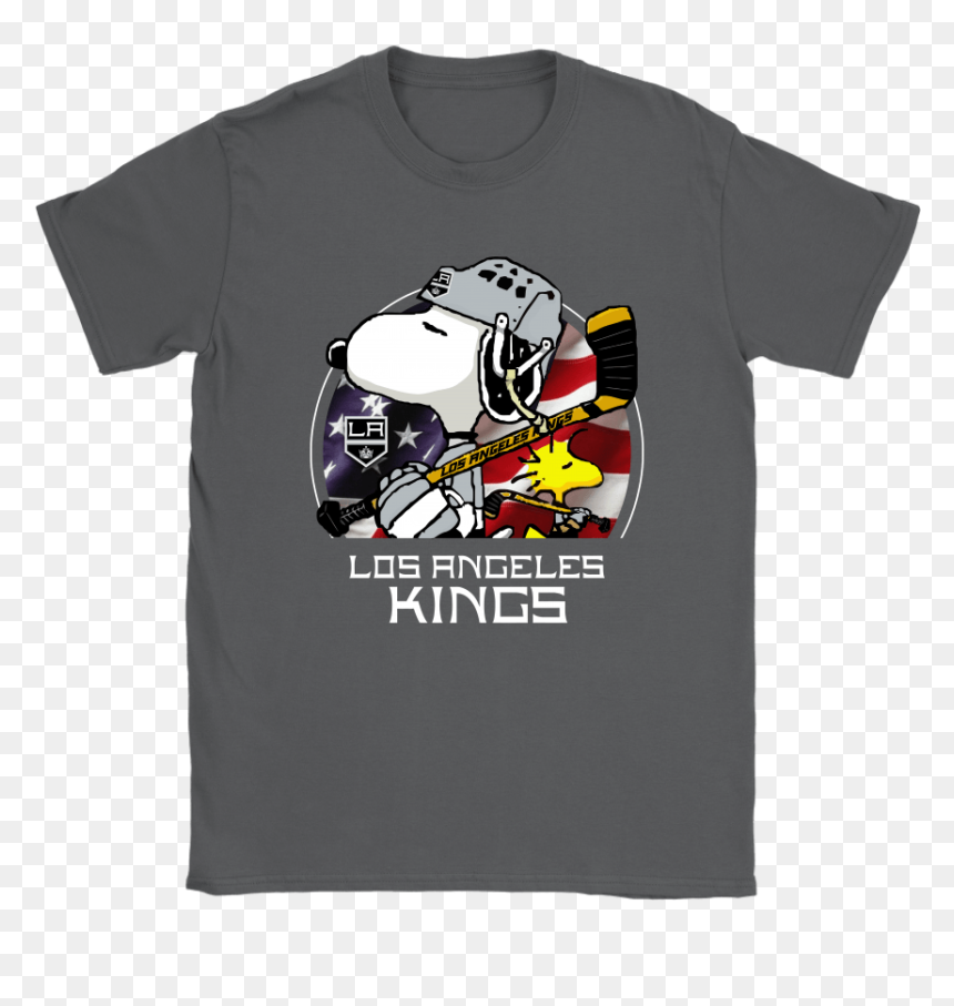 Los Angeles Kings Ice Hockey Snoopy And Woodstock Nhl - Doctor Who Beatles Shirt, HD Png Download - los angeles kings logo png