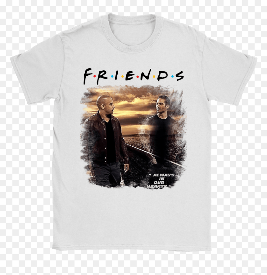 Paul Walker Always In Our Hearts F R I E N D S Mashup - Paul Walker Shirt, HD Png Download - paul walker png