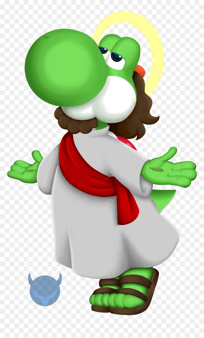 Yoshi Christ - Yoshi Jesus, HD Png Download - buddy christ png