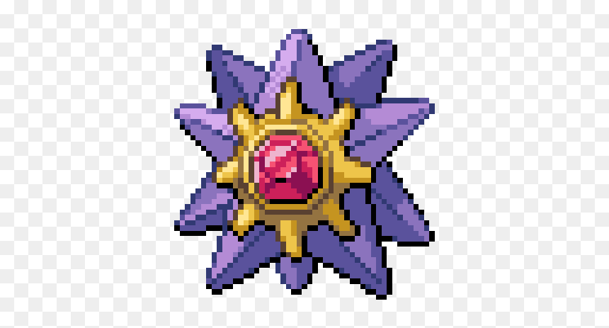 #pokemon #starmie #pixel #pixelart - Pokemon Starmie Sprite, HD Png Download - starmie png