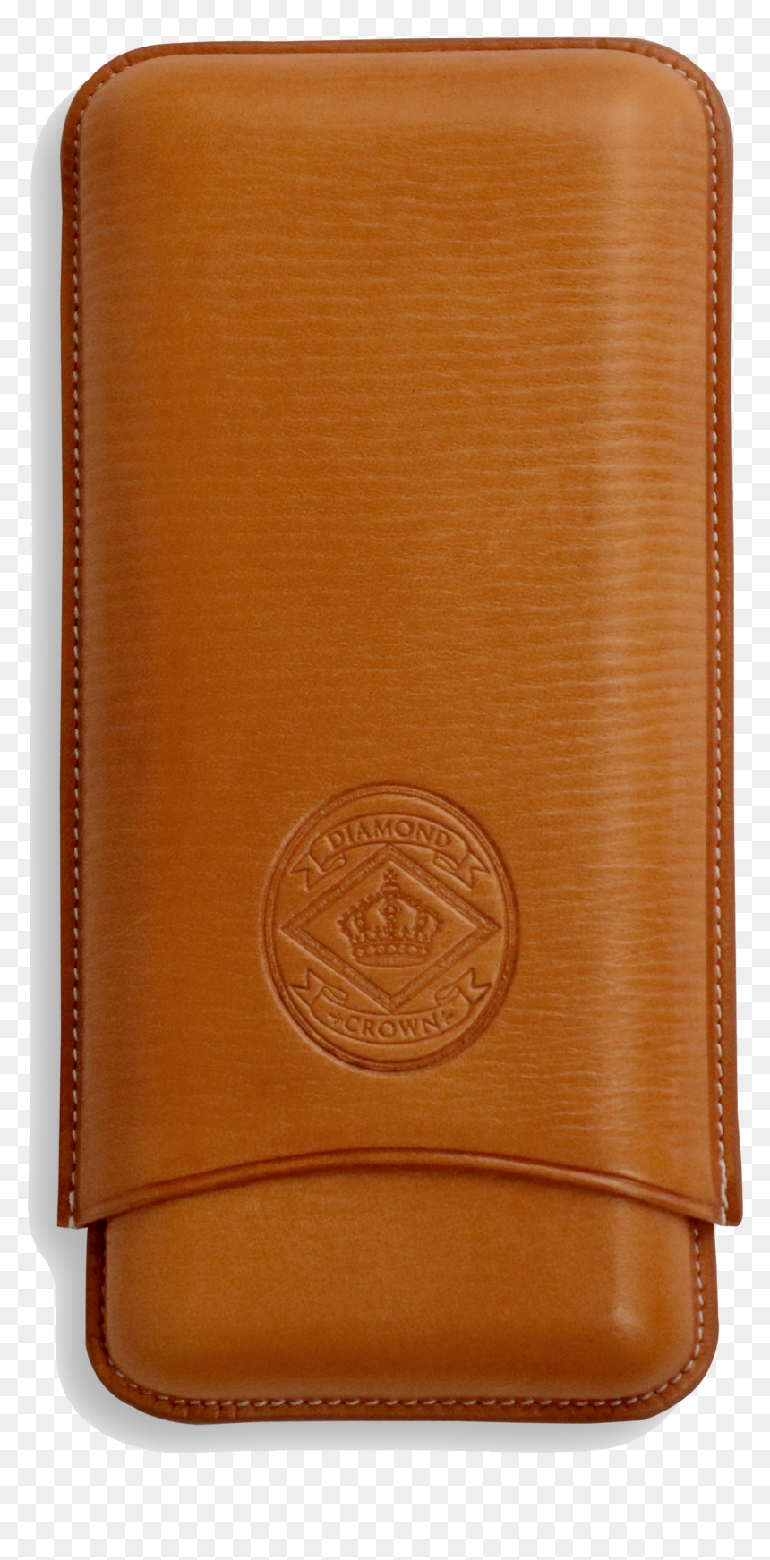 Diamond Crown Churchull Tan Leather Cigar Case - Leather, HD Png Download - diamond crown png