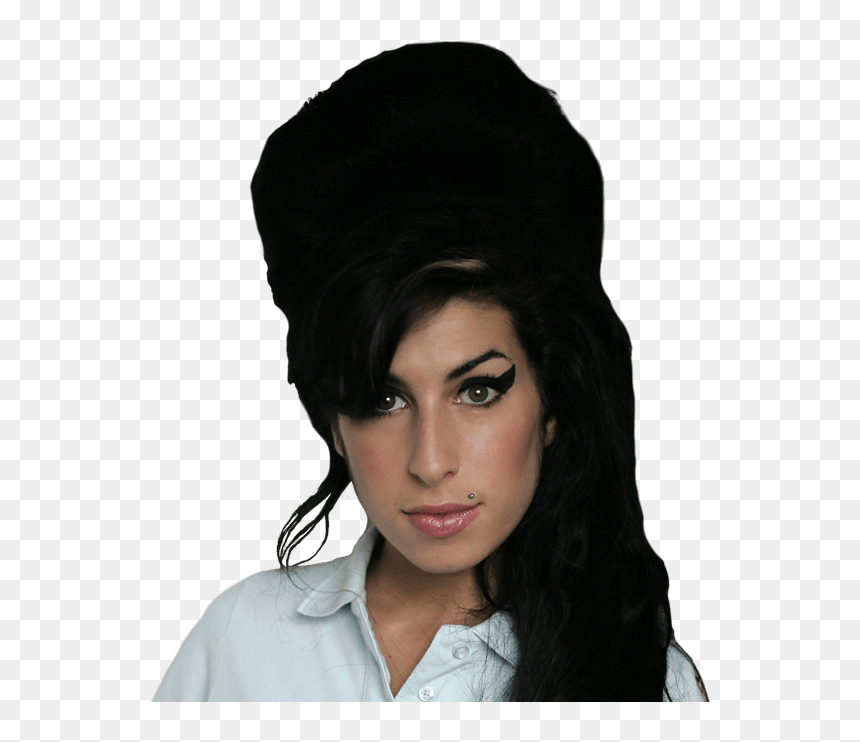 Amy Winehouse Png, Transparent Png - black wig png