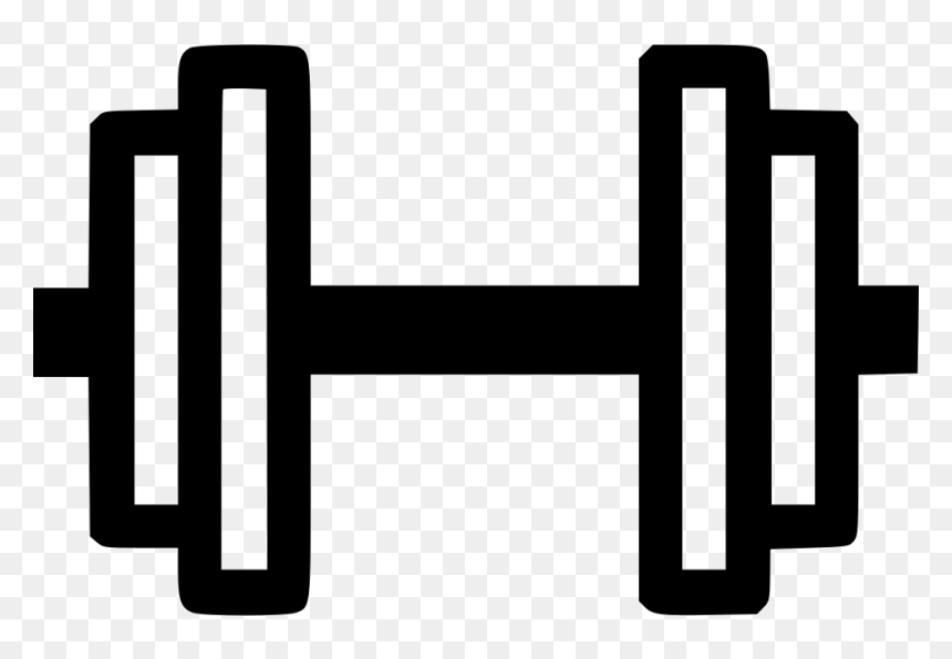 Dumbbell - Dumbbell Icon Png Free, Transparent Png - dumbbell clipart png
