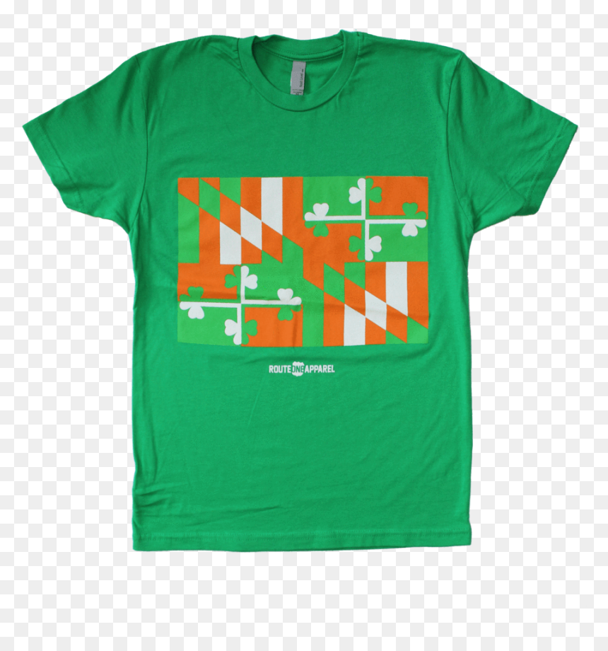 Irish Maryland Flag / Shirt , Png Download - Active Shirt, Transparent Png - maryland flag png