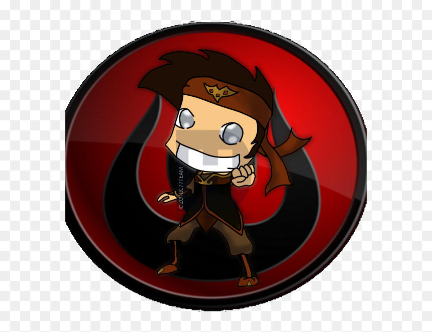 How To Draw Fire Nation Chibi Aang - Cartoon, HD Png Download - fire drawing png