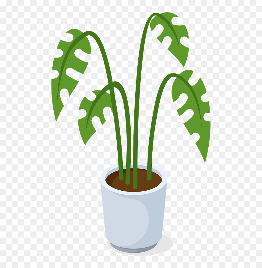 Office Plant Clipart - Flowerpot, HD Png Download - plant clipart png