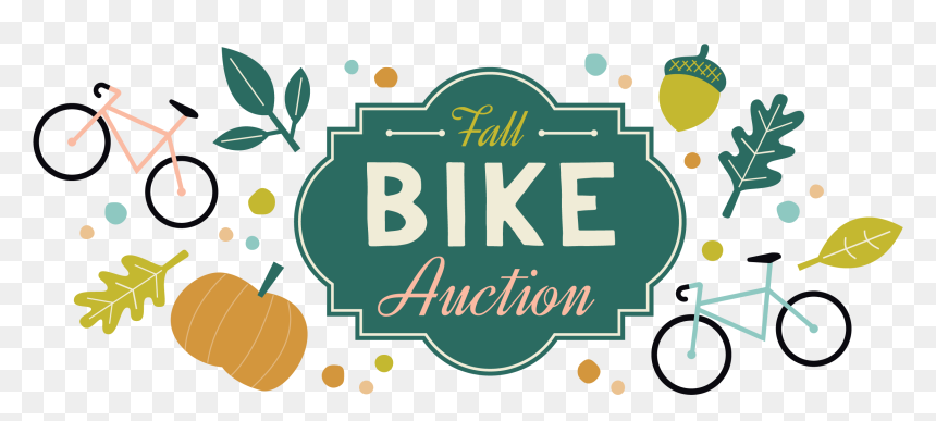 Fall Bike Auction - Pumpkin, HD Png Download - fall leaves and pumpkins border png