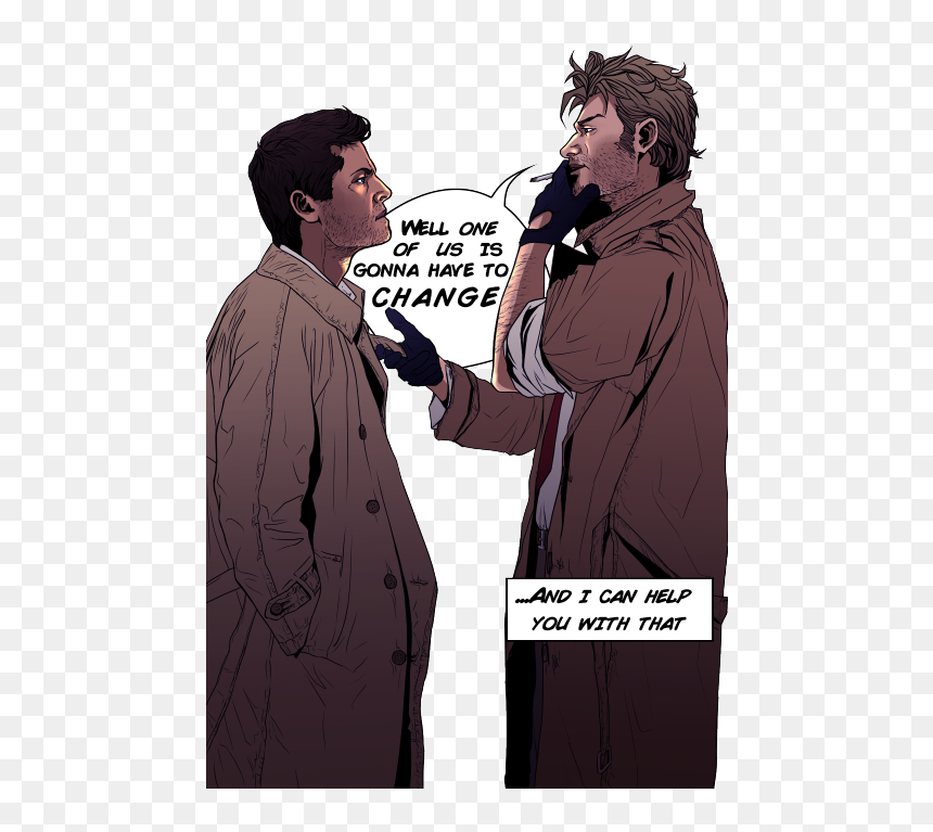 Mine Supernatural Castiel Obviously Constantine Dont - Castiel And John Constantine, HD Png Download - constantine png