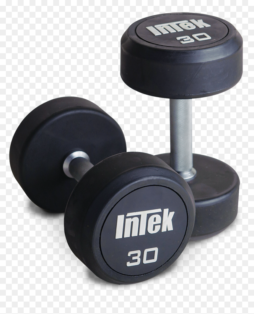 Plate Clipart Weight Lifting - Rubber Dumbbells, HD Png Download - dumbbell clipart png