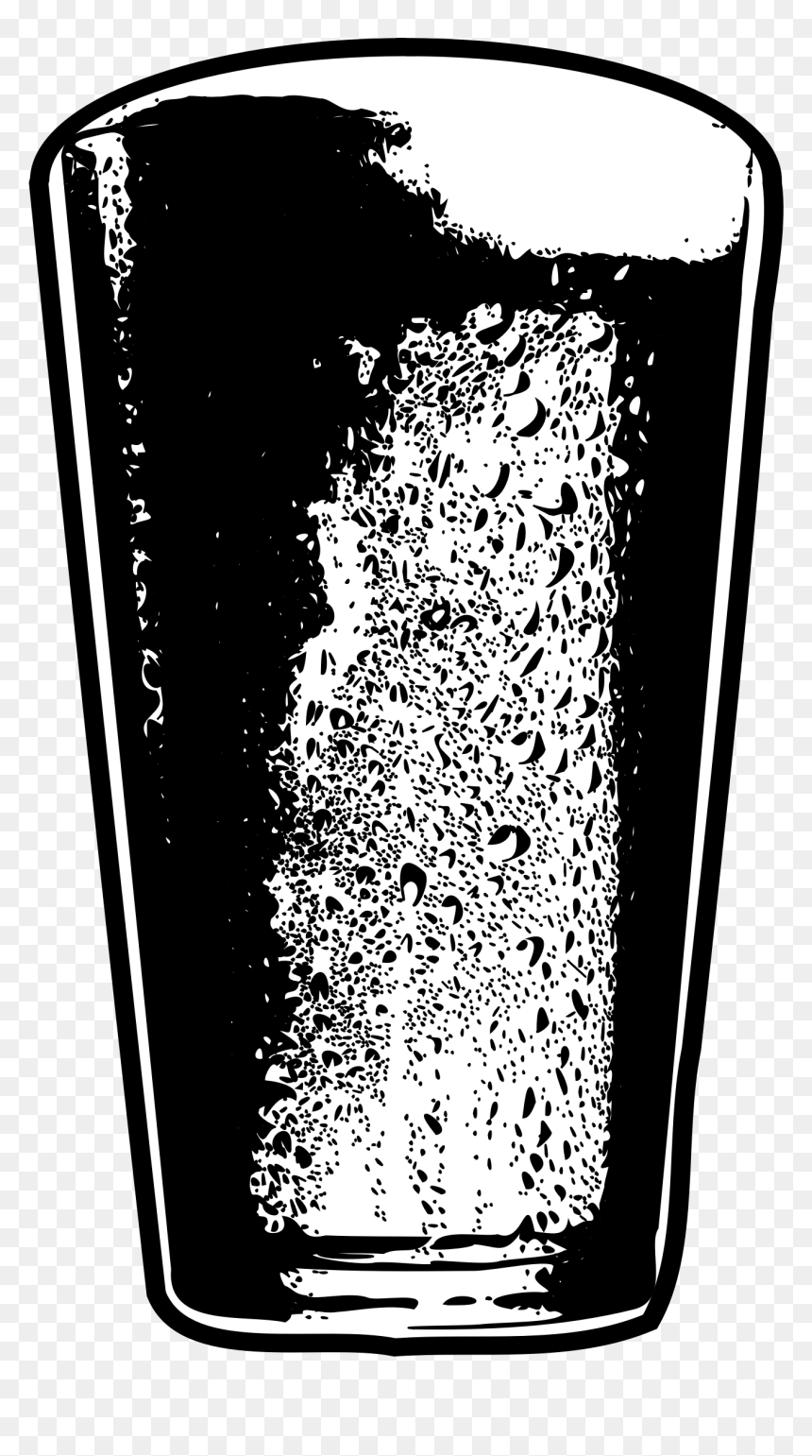 Pint Of Beer Detailed Black And White Clip Arts - Beer Black And White Transparent, HD Png Download - beer clipart png