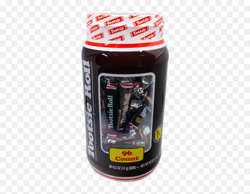 Tootsie Roll 96 Count Big Can - Bottle, HD Png Download - tootsie roll png