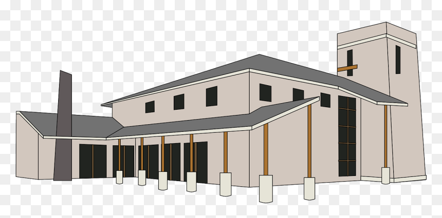 Church Building Clip Art, HD Png Download - church building png