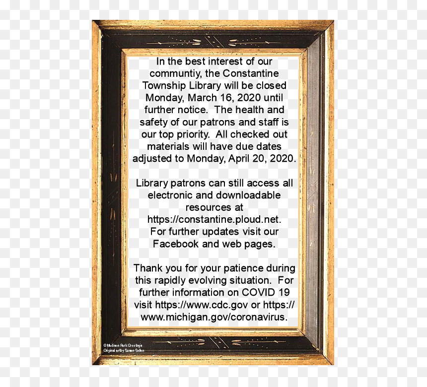 Covid 19 - Picture Frame, HD Png Download - constantine png