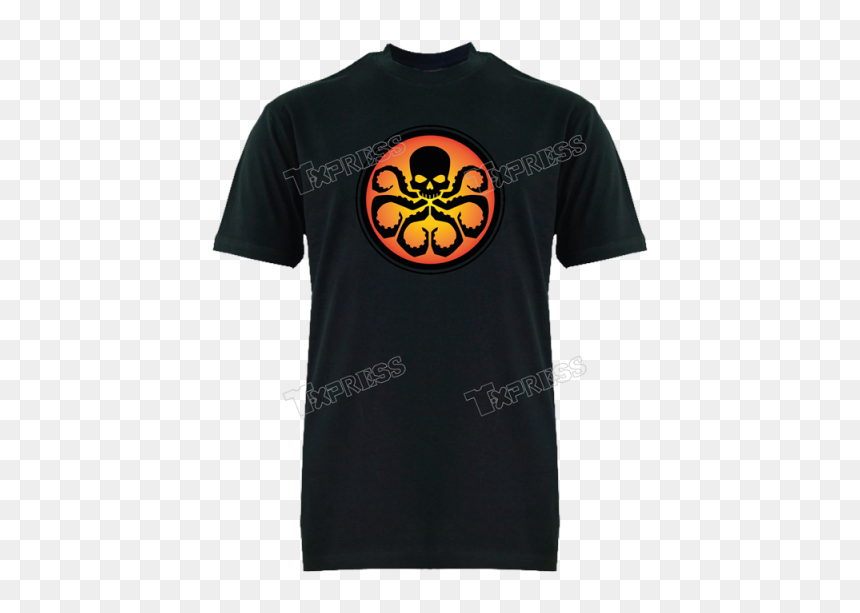 Shirt Agents Of Shield Hydra Black - No Fear No Hate No Anger, HD Png Download - agents of shield logo png
